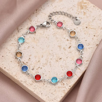 Personalised Family Birthstone Link Bracelet